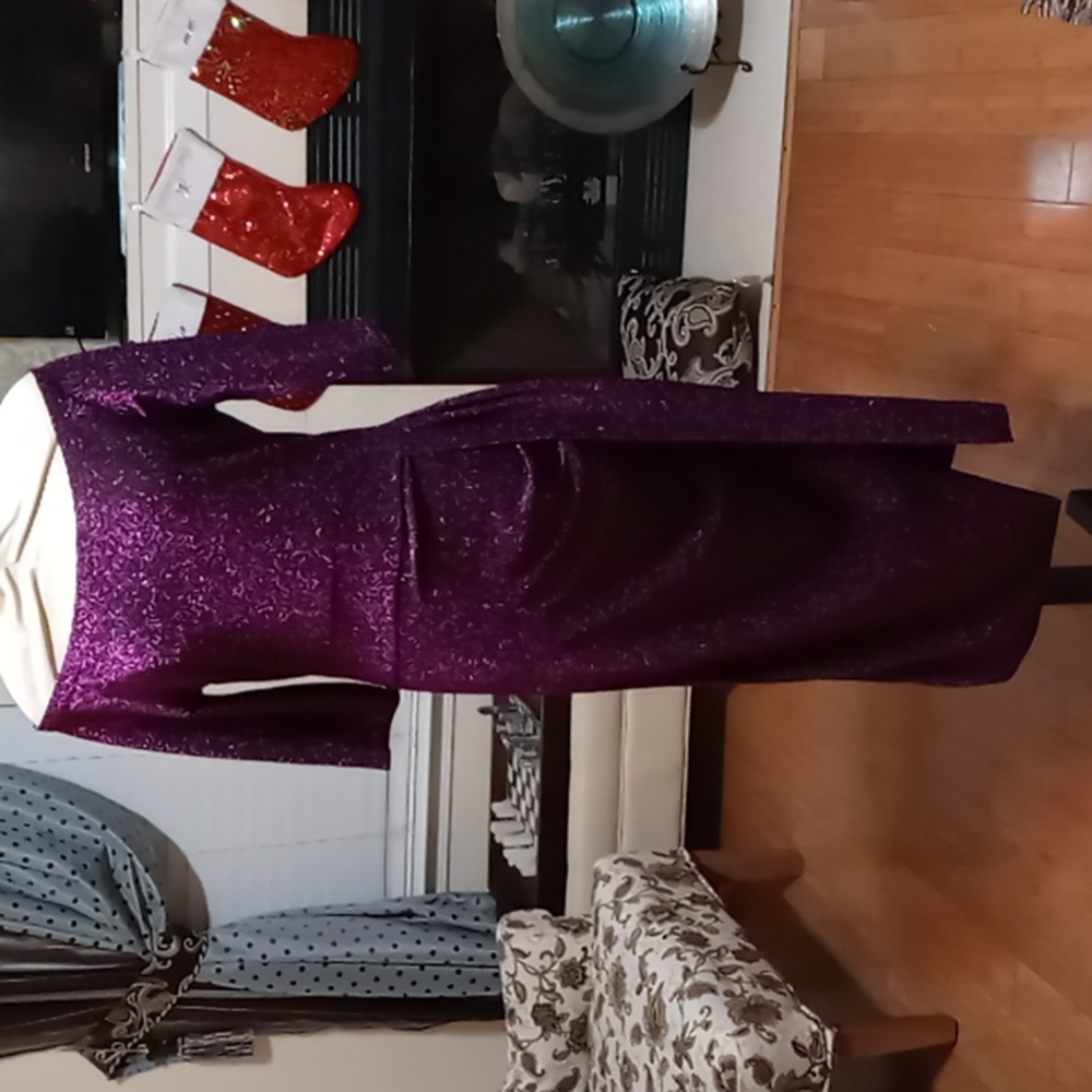 CBR Purple Metallic Dress - Picture 2 of 4
